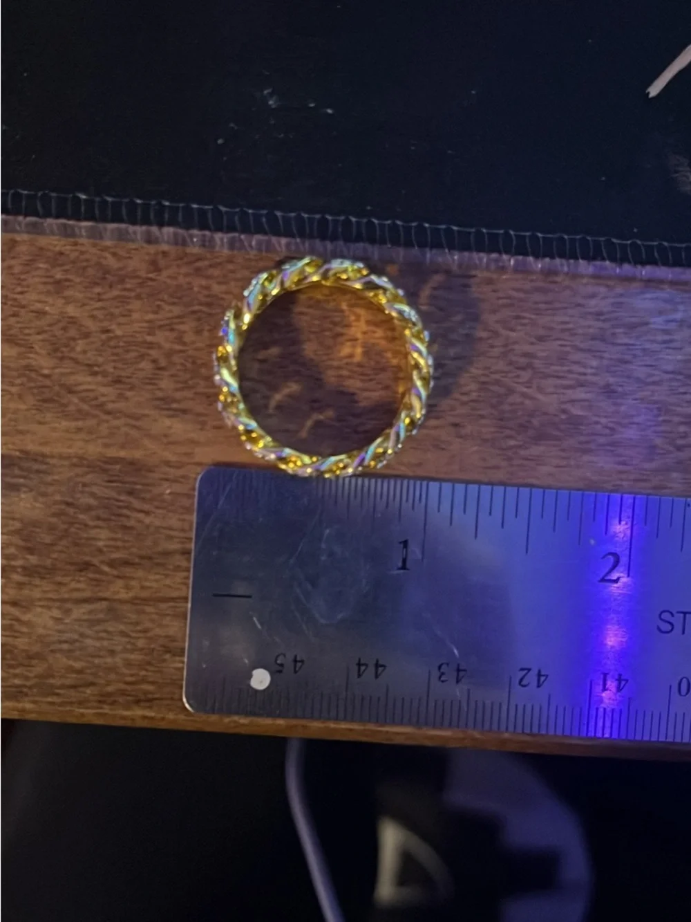 14k gold vvs diamond ring